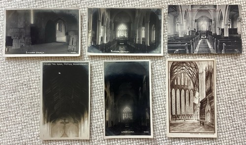 Vintage postcards churches - :,