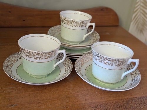 Lubern tea set cups - set, saucers