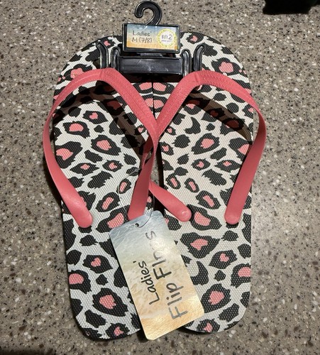 Animal print flip flops - animal,