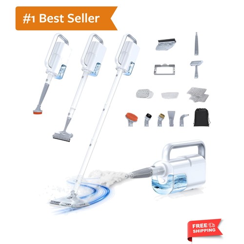 Steam mop with - 10-in-1,