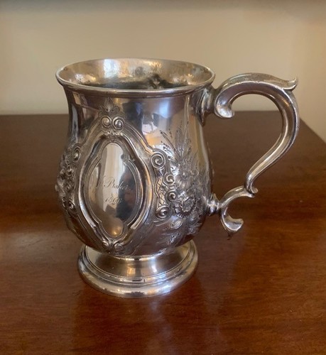 Antique silver tankard - antique, tankard.with