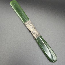 Antique Nephrite And Silver