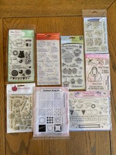 Job lot clear stamp sets