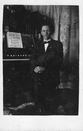 Old photo postcard man a - old, postcard-man