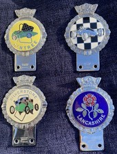 Classic Car Enamel Badges X 4.