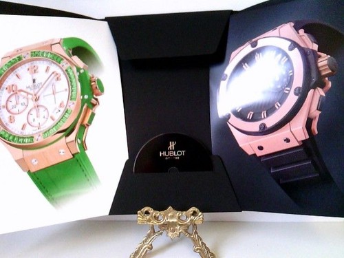 Werbemappe uhren hublot - werbemappe:, uhren,