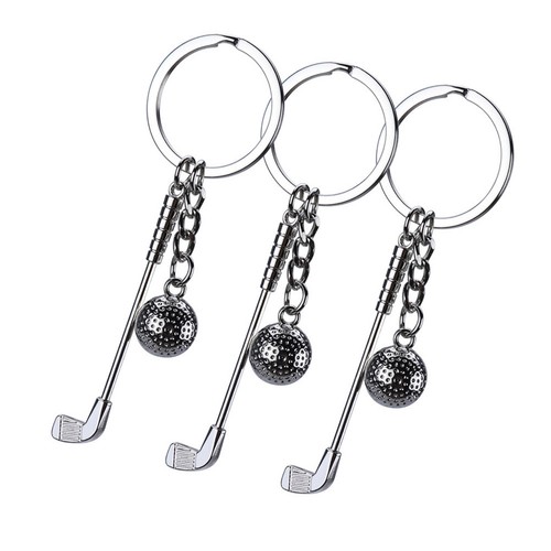 Pcs golfing key ring trolley - ring,