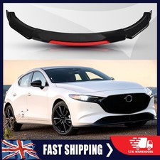 For Mazda 3 Gloss Black + Red