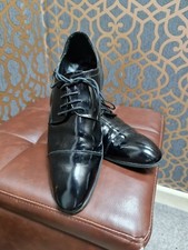 Roberto Giovanni Charles 2nd Black Patent Wedding Evening Formal Suit Shoes