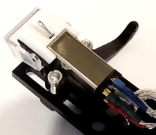 Dual DT250usb Turntable Litz Silver Wired Black Finish Headshell & Cartridge