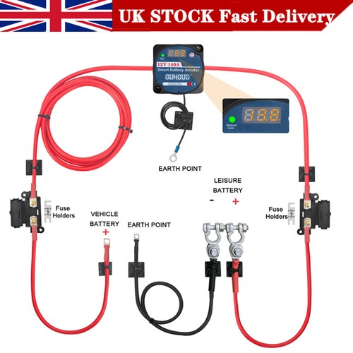 Split charge relay starter - charge,