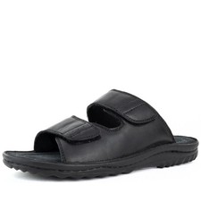 Black Casual Open Slippers
