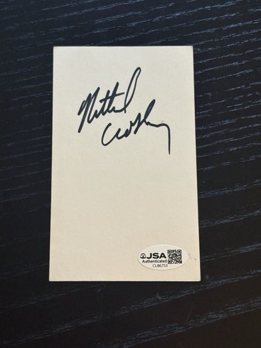 Nathaniel crosby auto 3x5 - nathaniel,