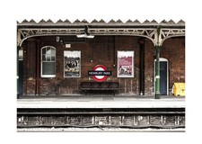 Train Station Backdrop 20x10ft