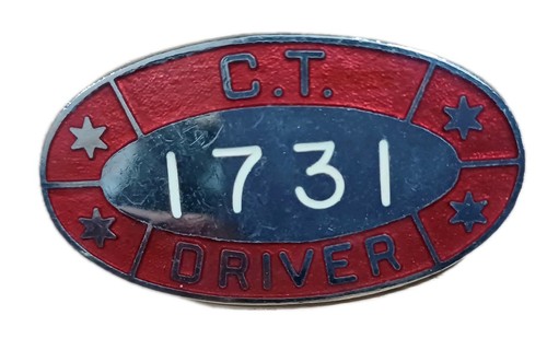 Vintage bus drivers badge - vintage, *bus