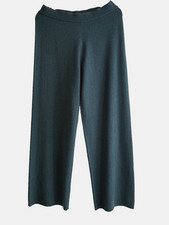 NWT Antonio Melani Women's Ivonne 100% Cashmere Pants Wide Leg Pull On Green S
