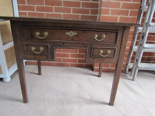 Antique 18th century oak low - 18th,