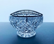 Vintage Bohemia Cut Glass Rose