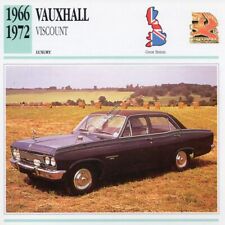 1966-1972 VAUXHALL VISCOUNT Classic Car Photograph / Information Maxi Card