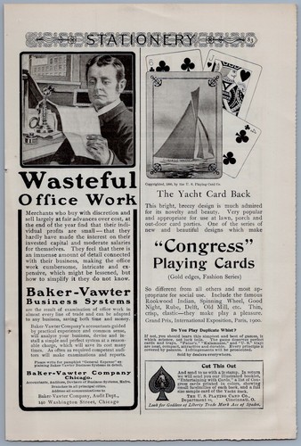 1901 congress playing cards - congress,