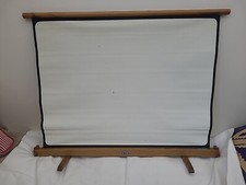 1950s Vintage Stevo Germany Cine Screen 28" X 38" Wood stretch Frame in box
