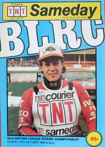 Belle vue speedway programme - belle,
