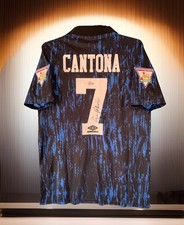 Eric Cantona Signed Autographed Manchester United 1992/93 Away Jersey (Beckett)