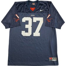 Nike Virginia Cavaliers NCAA Football Jersey Mens Large #37 Vintage Blue College