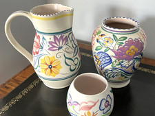 THREE PIECES OF VINTAGE POOLE