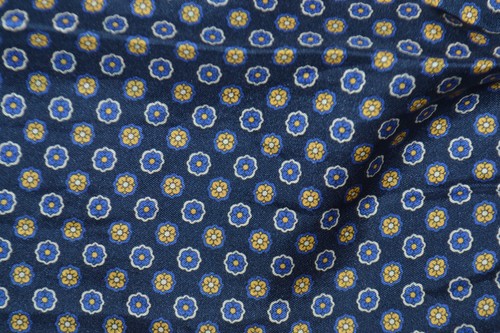 Navy blue silk ascot cravat - navy, /
