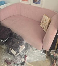 Pink couch sofa seater - pink,