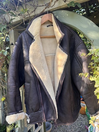 Real sheepskin flying jacket - sheepskin,