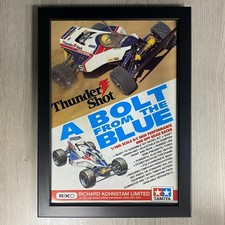 FRAMED TAMIYA THUNDER SHOT VINTAGE RADIO CONTROLLED CAR ADVERT