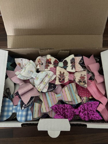 Girls hair bows full box - girls,