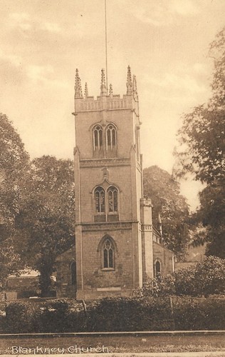 Blankney church postcard - blankney,