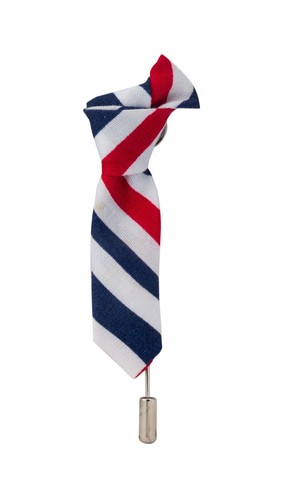 Striped fabric tie - fabric,