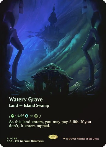Mtg foil watery - foil, grave
