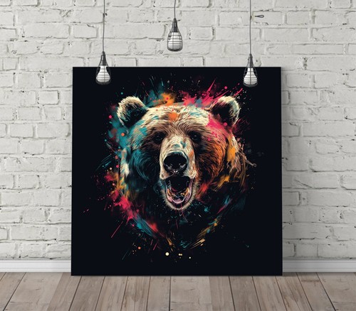 Bear painting explosion - bear,