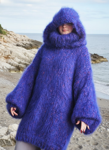 Mohair sweater fuzzy hot extra - mohair,