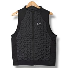 Nike Aeroloft Gilet Womens Medium Black Down Fill Running Vest Body Warmer