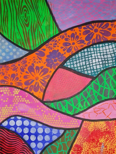 Original acrylic painting - acrylic, on
