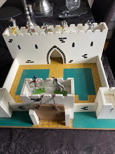 Wooden castle with drawbridge - castle,