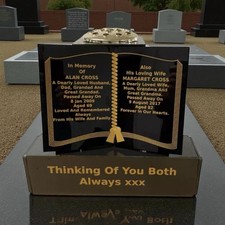 Adult Grave Marker Book On A