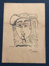 Pablo Picasso Drawing on paper