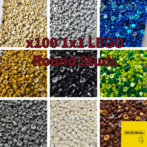Lego x100 pack round plate - x100,