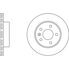 2x Brake Discs Vented For