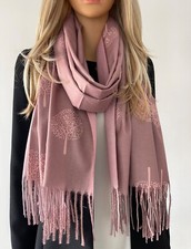 Ladies Wool Scarf Mulberry