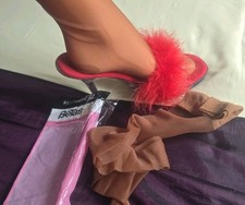 Berkshire Betas Vintage  Rare Stockings  Copper Size 8.5 Worn