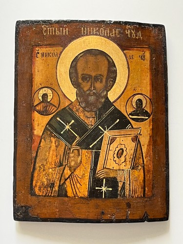 Antique russian icon saint - russian,