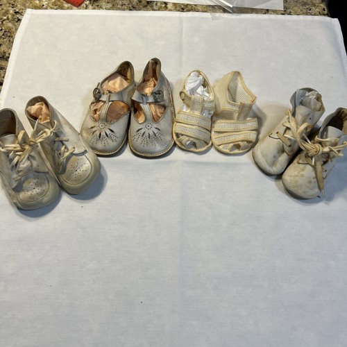 Lot old vtg leather - 4,